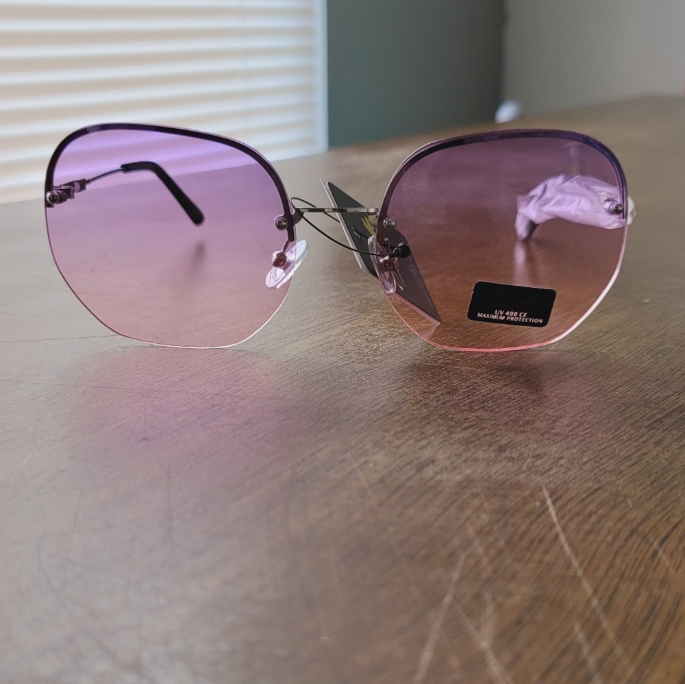 Rimless women sunglasses